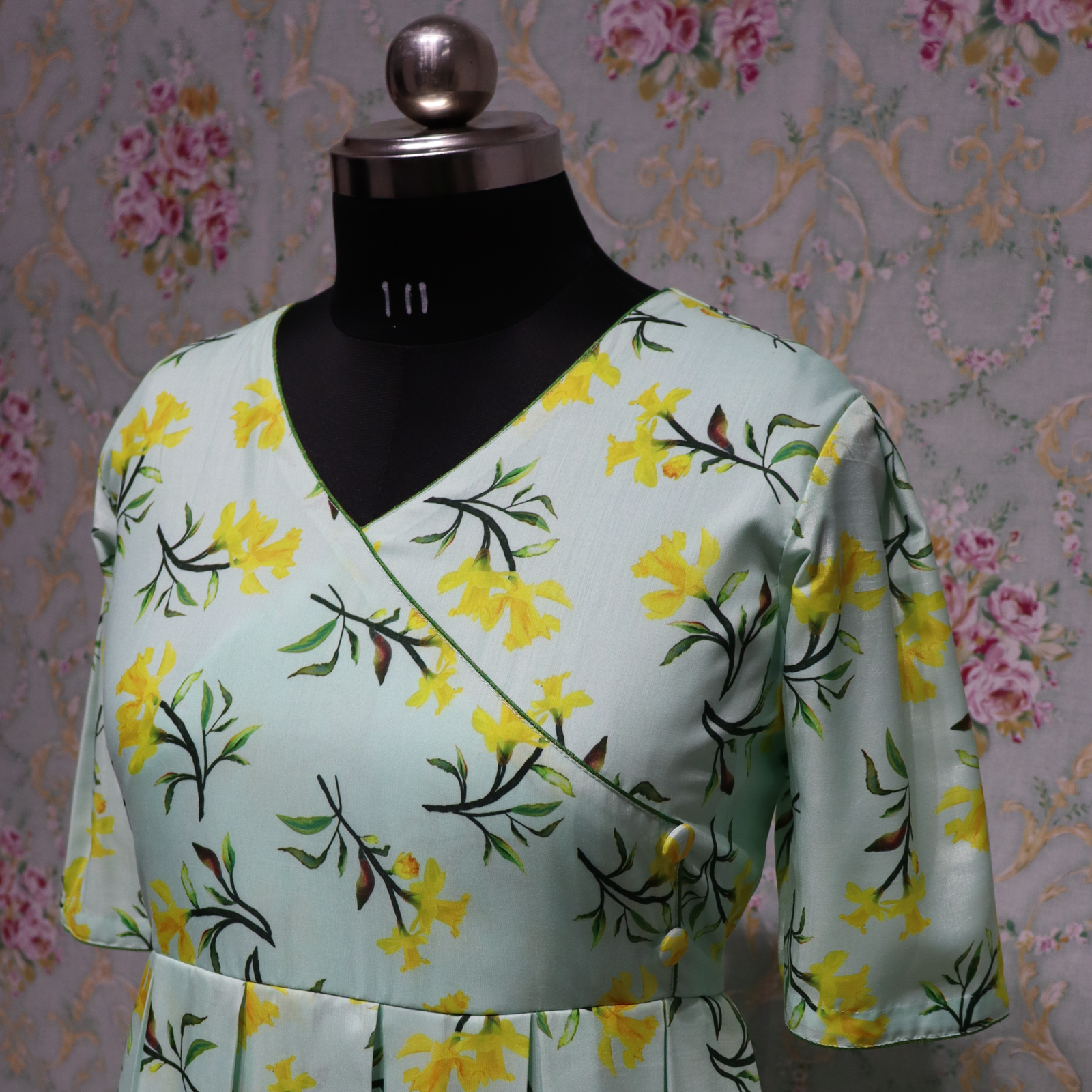 floral georgette long fock