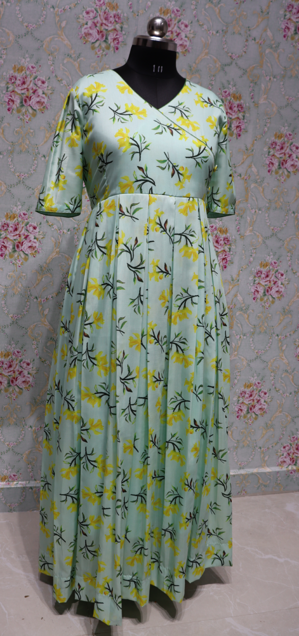 floral georgette long fock